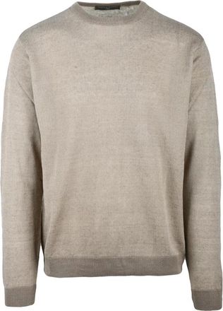 Daniele Fiesoli Truien & Vesten, Heren, Beige, L, Katoen, Pullover Girocollo