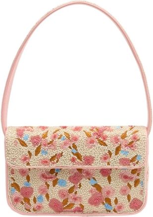 Staud Shoulder Bags, female, Multicolor, Size: ONE SIZE Tommy Beaded Shoulder Bag