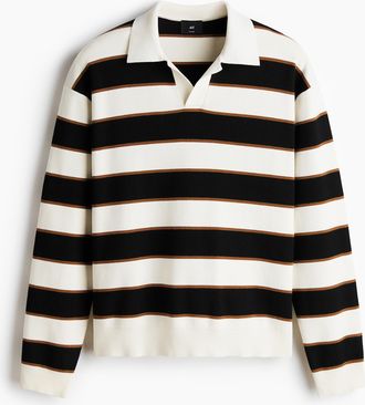 H&M Poloshirt in Relaxed Fit - Schwarz