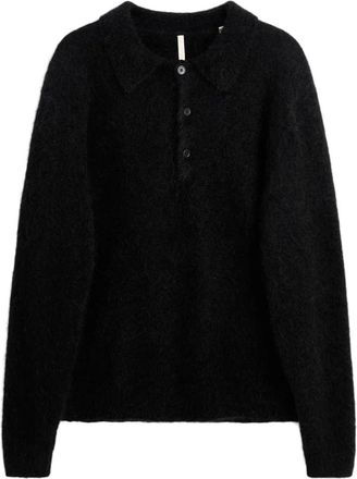 Sunflower Mohair Polo - Heren - Ronde hals truien - Zwart - XL - Truien & Vesten