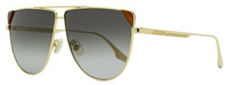 Victoria Beckham Womens Tea Cup Sunglasses VB239S 222 Gold 63mm