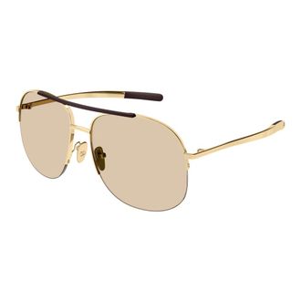Gucci Navigator Sunglasses - female - Gucci - Sunglasses - Yellow - 61 MM - Accessories