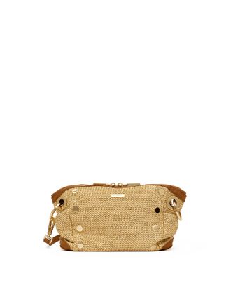 Hammitt Hammitt Daniel Crossbody Clutch Cocoa Raffia Gold Sml