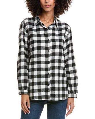 Vintage Havana Bear Applique Flannel Shirt