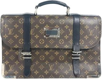 Louis Vuitton Pre-owned Handbags, male, Brown, Size: ONE SIZE Pre-owned M92292 Briefcase