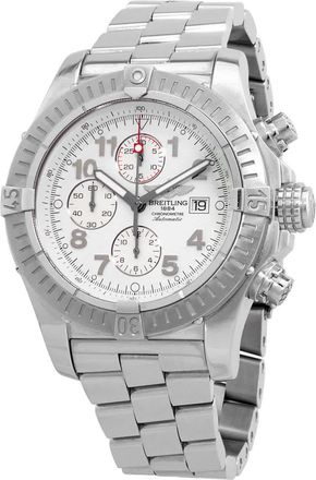 Breitling Super Avenger Chronograph Automatic White Dial Mens Watch A1337011/A562.135A