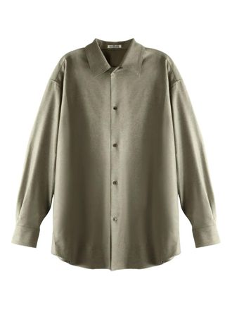 Auralee buttoned shirt - women - Wool - 1 - Brown