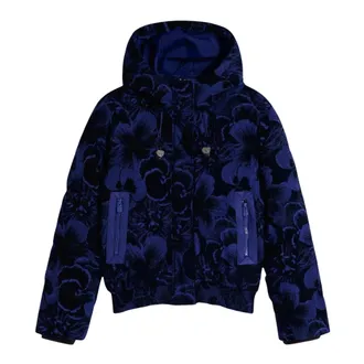 Desigual Abrigo Corto Acolchado Ibiscus - Jackets - Mujer - Azul - XL