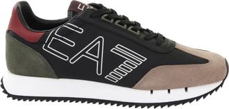 Emporio Armani Sneaker - Heren - Sneakers - Veelkleurig - 44 2/3 EU - Leer - Schoenen