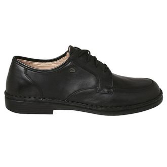 Finn Comfort Hilversum Leather Mens Shoes - Black - Size:UK 11