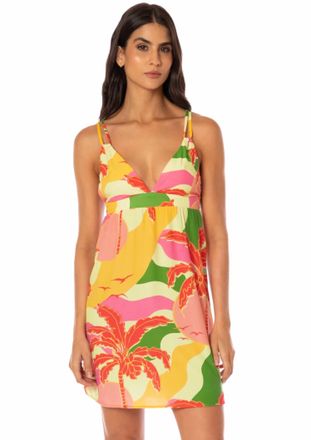 Maaji Potential Short Dress Cover Up In Tropical Breeze