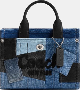 Coach Womens Cargo Tote Bag 20 With Patchwork - Blue - One Size