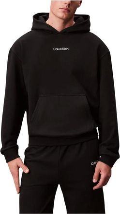 Calvin Klein Hoodies & sweatvesten, Heren, Zwart, S, Katoen, Lifestyle Pullover H