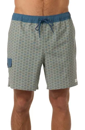 O'Neill Hermosa Retro Swim Trunks in Seagrass at Nordstrom, Size Xx-Large