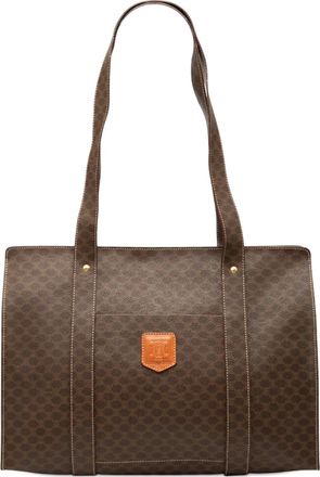 Celine 1997 Macadam Coated Canvas tote bag - Bruin