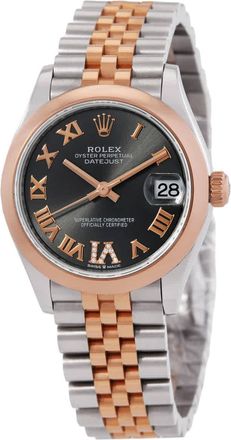 Rolex Datejust 31 Dark Rhodium Dial Automatic Steel and 18kt Everose Gold Jubilee Watch 278241GYRDJ