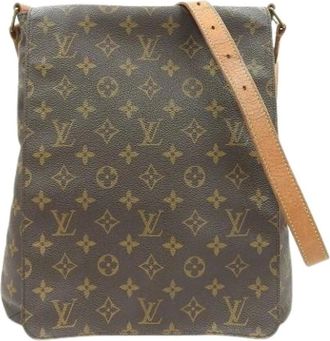 Louis Vuitton Pre-owned Cross Body Bags, female, Brown, Size: ONE SIZE Pre-owned Canvas Cross Body Bag