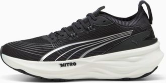 Puma Mens Foreverrun Nitro 2 Running Shoes In Black-White