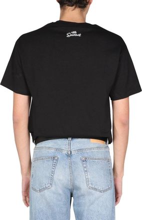 Market Printed Cotton Crew Neck T-Shirt - Black