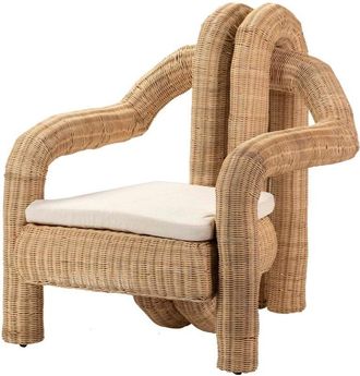 Adda Home Butaca Ratan Textil Natural 94x84x97 Cm