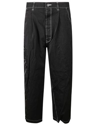 Comme Des Gar&ccedil;ons Black Wide-Leg Denim Jeans
