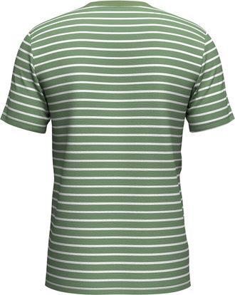 Fynch-Hatton T-Shirt FYNCH-HATTON, Herren, Gr. 4XL, avocado, Web, Obermaterial: 100% Baumwolle, gestreift, regular fit normal, Rundhals, Shirts T-Shirt, mit Logo S