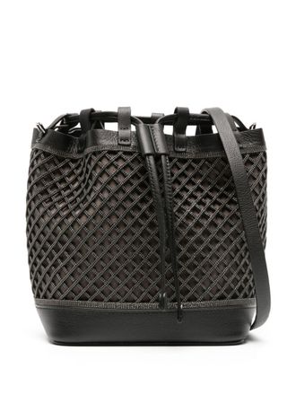 Brunello Cucinelli Cappello bucket con decorazione Monili - Nero