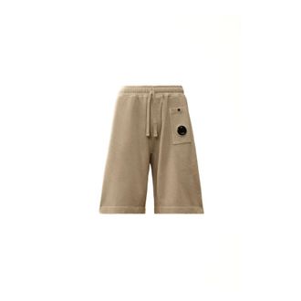 C.P. Company Casual Shorts, male, Gray, Size: M Malfile Fleece Bermuda