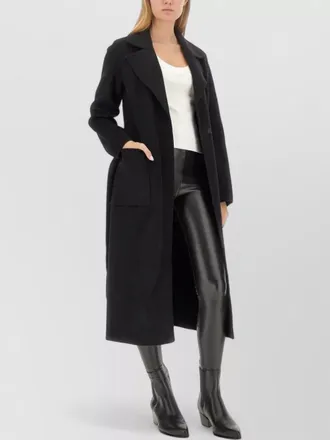 Michael Kors long coat belted waist large pockets
