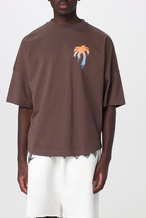 Palm Angels T-shirt girocollo in cotone con logo