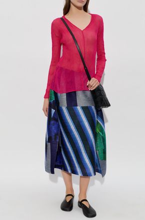 Pleats Please Issey Miyake Pleated Skirt, Womens, Multicolour