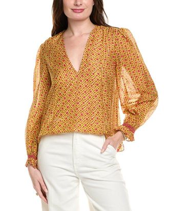 Saloni Saloni Silk-Blend Top