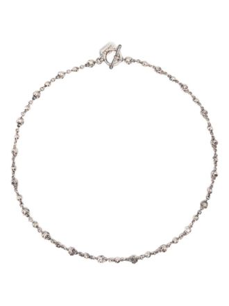 Yohji Yamamoto skull necklace - men - Silver - 48