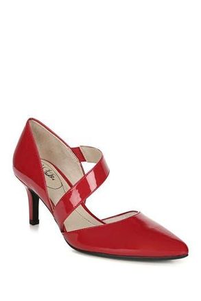Life Stride Suki Asymmetric Strap Pump in Fire Red at Nordstrom Rack, Size 6.5