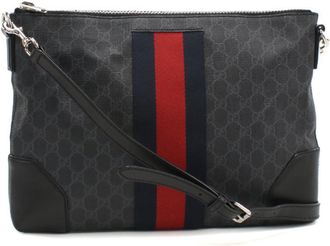 Gucci Black Pvc Leather Shoulder Bag (Pre-Owned)