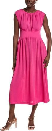 Anne Klein Pebble Jersey Shirred Midi Dress