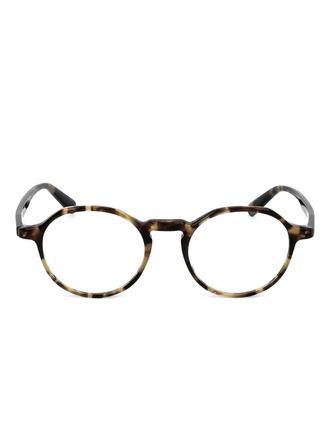 Moncler round-frame glasses - Black