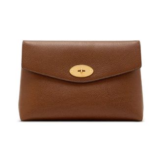 Mulberry Wallets & Cardholders, female, Brown, Size: ONE SIZE Large Darley Cosmetic Pouch
