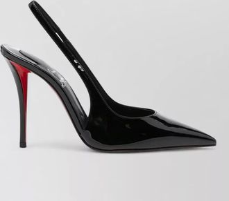 Christian Louboutin patent leather slingback pumps