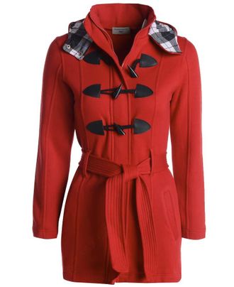 SS7 Womens Plus Size Hood Coat, Sizes 16 to 28 (UK - 20, Red)