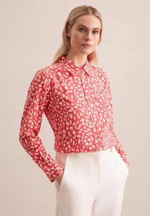 Seidensticker Hemdbluse SEIDENSTICKER Schwarze Rose, Damen, Gr. XXL44, rosa (rosa, pink), 100% Viskose, gemustert, regular fit, ohne Ausschnitt, Blusen Hemdbluse, 1