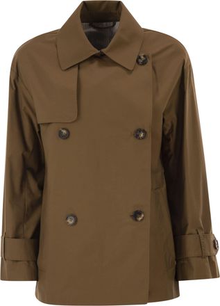 Max Mara Mtczeno trenchcoat met dubbele rij knopen van waterafstotend katoen