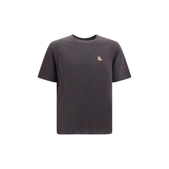 Maison Kitsun&eacute; Gray Organic Cotton Mens T-Shirt