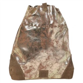 StS Ranchwear Womens Flaxen Roan Drawstring Backpack In Gold Metallic