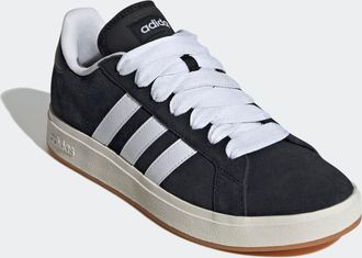 adidas Sneaker ADIDAS SPORTSWEAR GRAND COURT BASE 00S, Herren, Gr. 37, schwarz-weiss (core schwarz, cloud wei&szlig;, gum10), Leder, Synthetik, Schuhe Sneaker, Des
