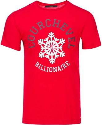Billionaire Boys Club T-shirt Ronde Hals SS Winter Club - Heren - T-shirts - Rood - 4XL - Katoen - Tops
