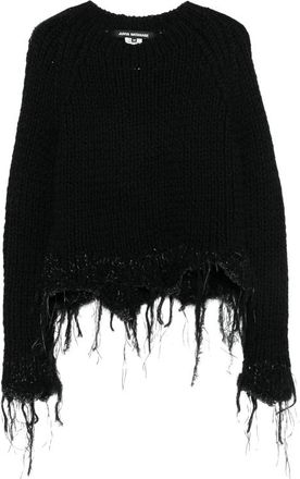 Junya Watanabe Distressed Chunky-knit Sweater