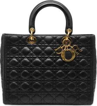 Dior Pre-owned Dior Large Lambskin Cannage Lady Dior Ladies U92GCDH4DDAFH4LQ