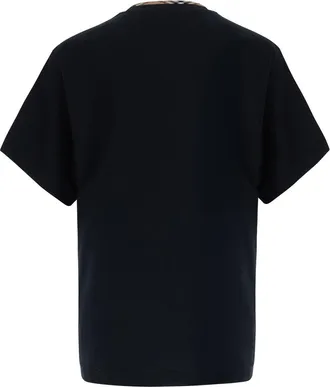 Burberry Mens T-Shirt Ryan Black Cotton T-Shirts And Polos
