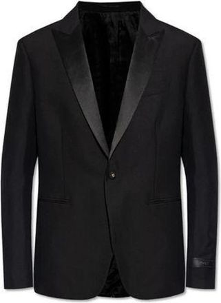 Versace Single-Breasted Shawl Lapel Blazer - Heren - Blazers - Zwart - M - Jassen